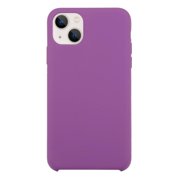 Solid Silicone Phone Case - iPhone 13(Purple)