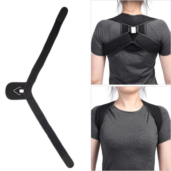 Adjustable Upper Back Shoulder Support Posture Corrector Adult Corset Spine Brace Back Belt, Size:S(Skin Color)