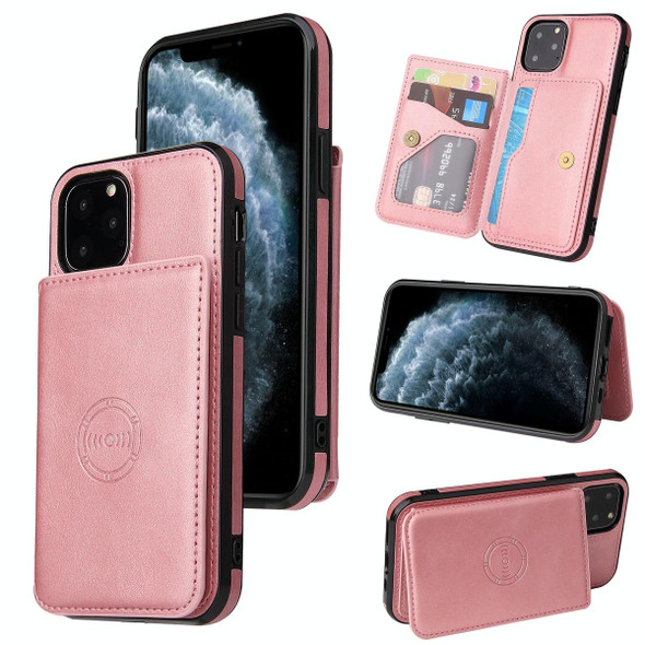 Calf Texture Magnetic Case - iPhone 11 Pro Max(Rose Gold)