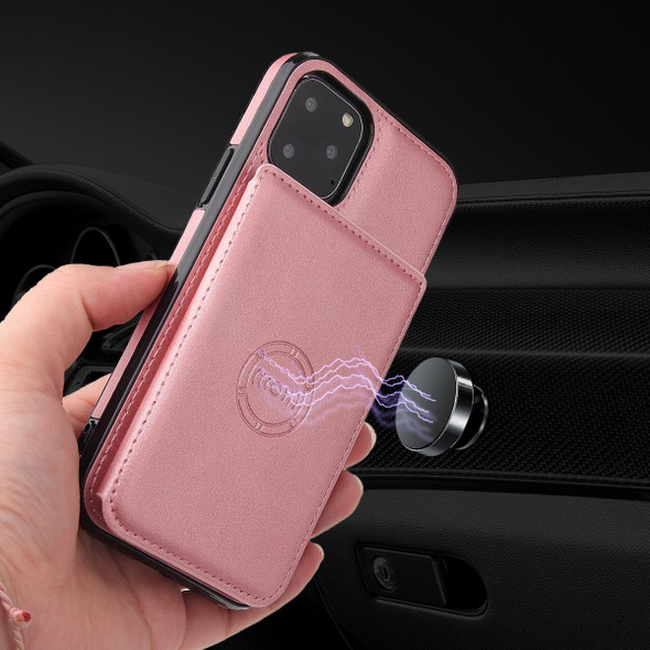 Calf Texture Magnetic Case - iPhone 12 mini(Rose Gold)