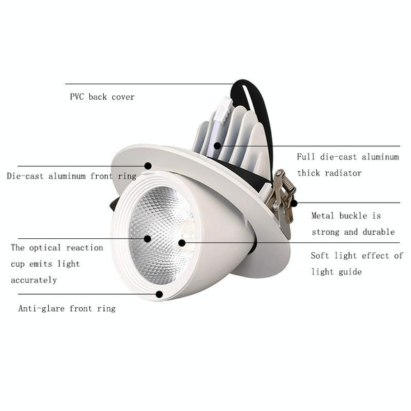 15w Cutout 95mm LED Full Spectrum Plant Growth Light