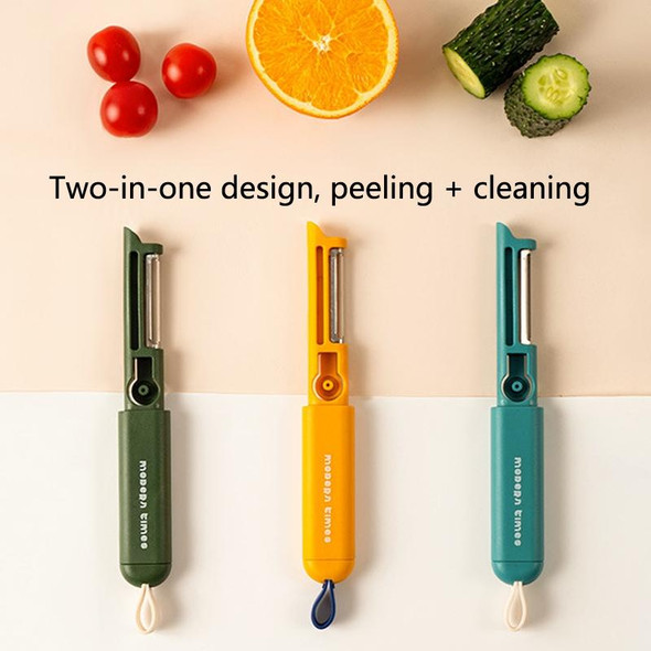 Multifunctional Fruit And Vegetable Cleaning Brush(Green)