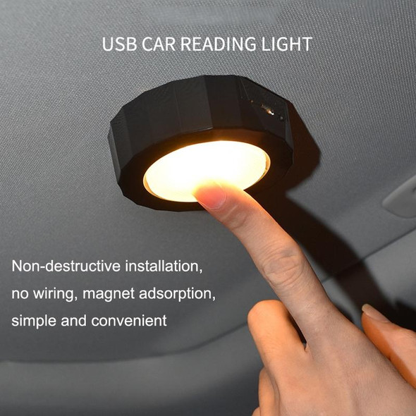 Z7 Car Ceiling USB Wireless Strobe Reading Light, Color: Black