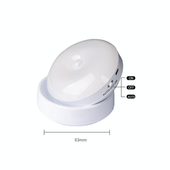 DMK-6PL Kitchen Cabinet Body Infrared Sensing Lamp, Style: Rotate Charging(White Light)