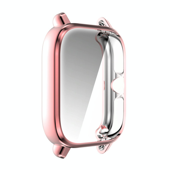 Amazfit GTS 3 Full Coverage TPU Electroplating Watch Case(Pink)