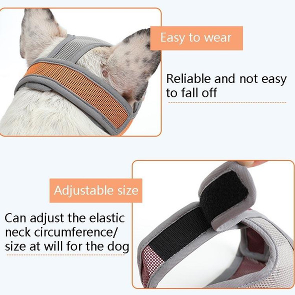 Bulldog Mouth Cover Flat Face Dog Anti-Eat Anti-Bite Drinkable Water Mouth Cover L(Black)