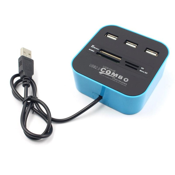 7 In 1 COMBO USB 2.0 HUB Reader(7-ports)