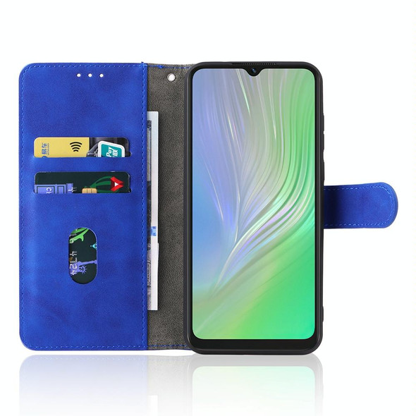 Blackview A55 Skin Feel Magnetic Buckle Leatherette Phone Case(Blue)