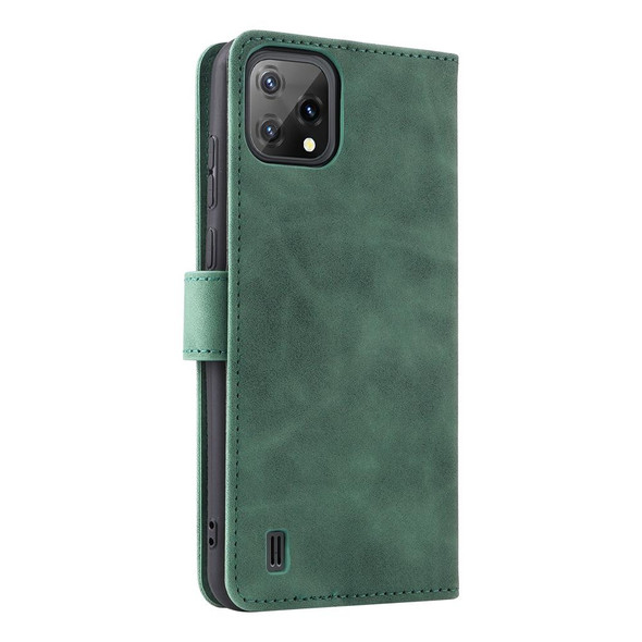 Blackview A55 Skin Feel Magnetic Buckle Leatherette Phone Case(Green)