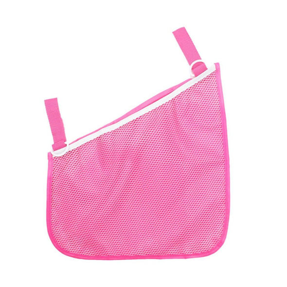 3 PCS Baby Stroller Storage Net Bag Multi-Function Storage Hanging Bag(Pink)