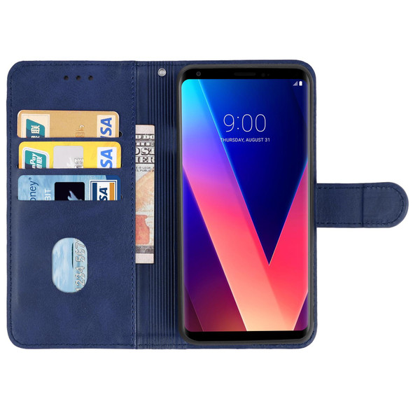 Leather Phone Case - LG V30+(Blue)