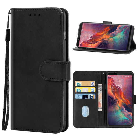 Leather Phone Case - Oukitel K10(Black)