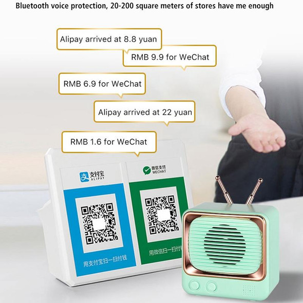 BD13 TV Shape Retro Bluetooth Wireless Speaker Mini Portable Card Audio(Black)