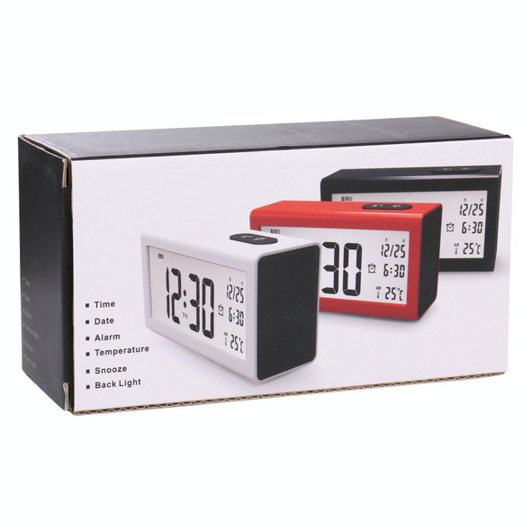 AQ122 LED Display Alarm Clock (White)