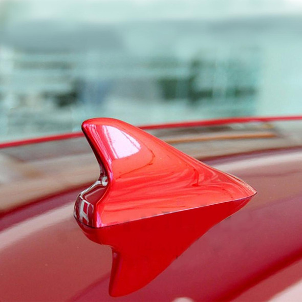 A-886 Car Auto Shark Fin Dome Antenna Decoration for Honda Buick Nissan Hyundai Toyota Volkswagen Mazda(Red)