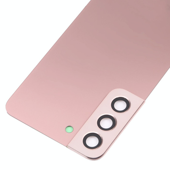 Battery Back Cover with Camera Lens Cover for Samsung Galaxy S22 5G SM-S901B(Pink)