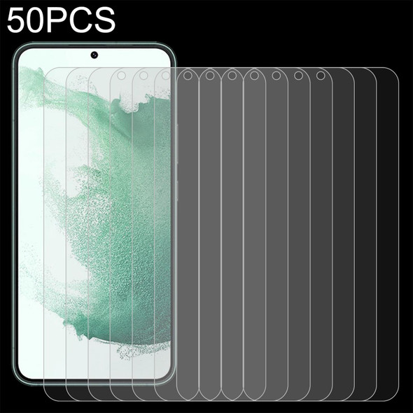 50 PCS 0.18mm 9H 2.5D Tempered Glass Fingerprint Unlock Film - Samsung Galaxy S22+ 5G