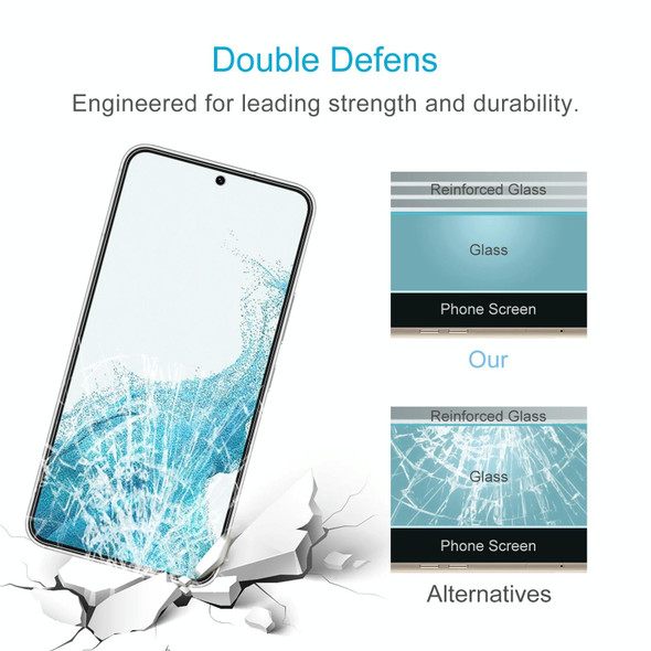 0.18mm 9H 2.5D Tempered Glass Fingerprint Unlock Film - Samsung Galaxy S22 5G