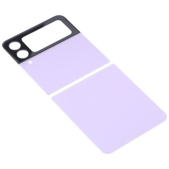 Glass Battery Back Cover for Samsung Galaxy Z Flip3 5G SM-F711B(Purple)