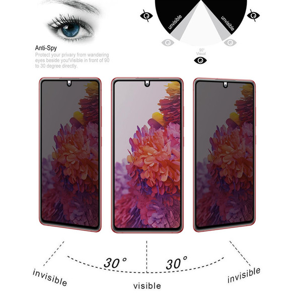 Full Cover Anti-peeping Tempered Glass Film - Samsung Galaxy S20 FE