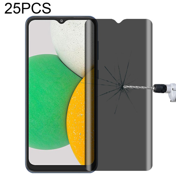 25 PCS Full Cover Anti-peeping Tempered Glass Film - Samsung Galaxy A03 Core