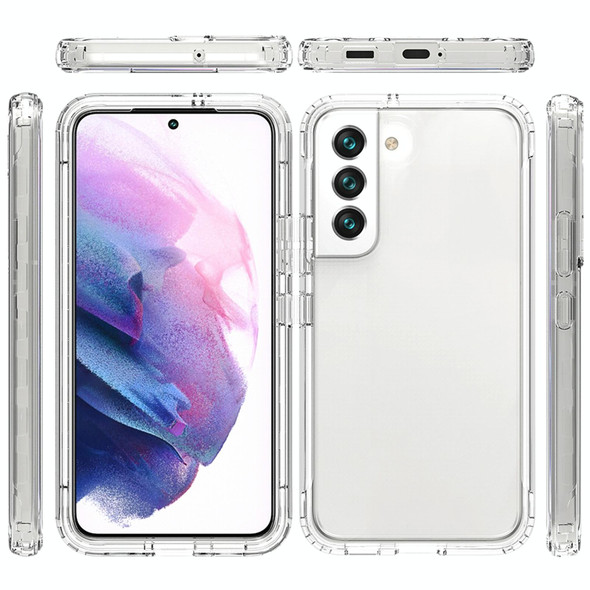 Samsung Galaxy S22+ 5G High Transparency Two-color Gradual PC+TPU Phone Case(Black)