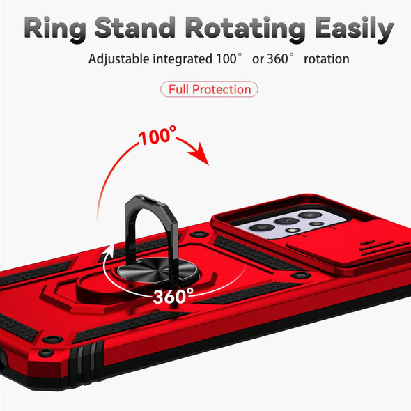 Samsung Galaxy A23 5G Sliding Camshield Holder Phone Case(Red)