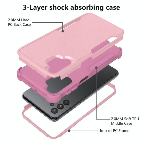 Samsung Galaxy A32 5G TPU + PC Shockproof Phone Case(Pink)