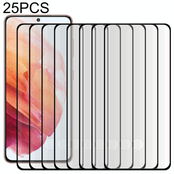 25 PCS Full Glue 3D Curved Edge Screen Tempered Glass Film - Samsung Galaxy S22 5G(Black)