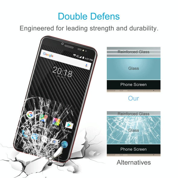 10 PCS 0.26mm 9H 2.5D Tempered Glass Film - Ulefone T1