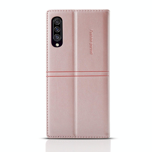 Samsung Galaxy A50 / A30s / A50s Dream Magnetic Suction Business Horizontal Flip PU Leather Case with Holder & Card Slot & Wallet(Rose Gold)