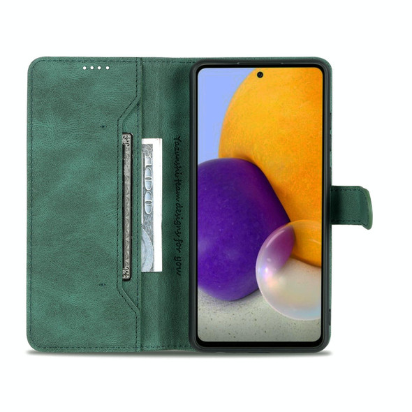 Samsung Galaxy A52 5G / 4G AZNS Dream II Skin Feel PU+TPU Horizontal Flip Leather Case with Holder & Card Slots & Wallet(Green)