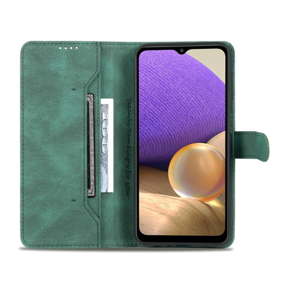 Samsung Galaxy A32 5G AZNS Dream II Skin Feel PU+TPU Horizontal Flip Leather Case with Holder & Card Slots & Wallet(Green)