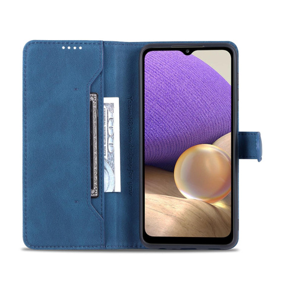 Samsung Galaxy A32 5G AZNS Dream II Skin Feel PU+TPU Horizontal Flip Leather Case with Holder & Card Slots & Wallet(Blue)