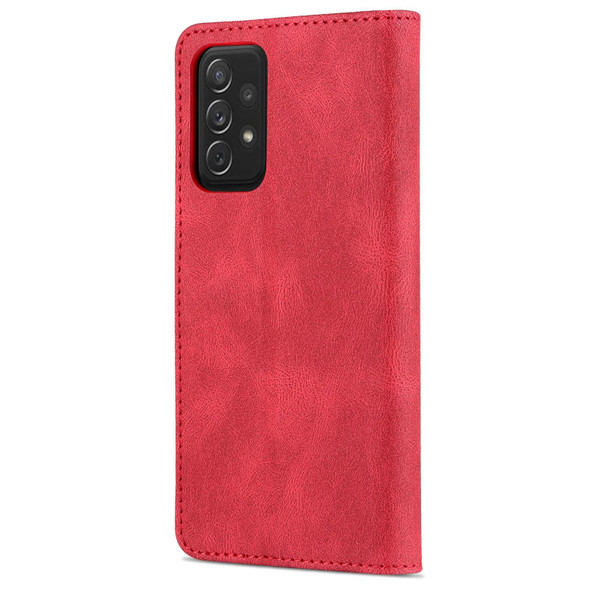 Samsung Galaxy A72 5G / 4G AZNS Dream II Skin Feel PU+TPU Horizontal Flip Leather Case with Holder & Card Slots & Wallet(Red)