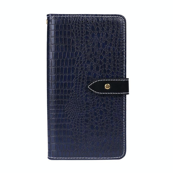 Samsung Galaxy M32 5G idewei Crocodile Texture Horizontal Flip Leather Case with Holder & Card Slots & Wallet(Dark Blue)