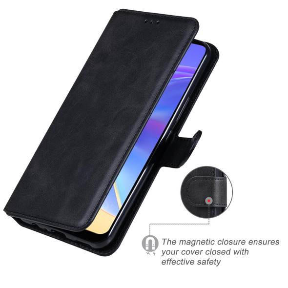 Classic Calf Texture PU + TPU Horizontal Flip Leatherette Case with Holder & Card Slots & Wallet - vivo V21e(Black)