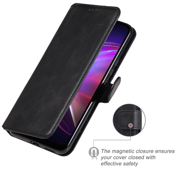 Classic Calf Texture PU + TPU Horizontal Flip Leatherette Case with Holder & Card Slots & Wallet - vivo V21(Black)