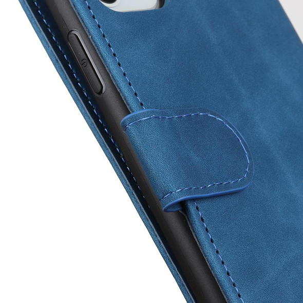 vivo V21e / Y73 2021 KHAZNEH Retro Texture PU + TPU Horizontal Flip Leather Case with Holder & Card Slots & Wallet(Blue)
