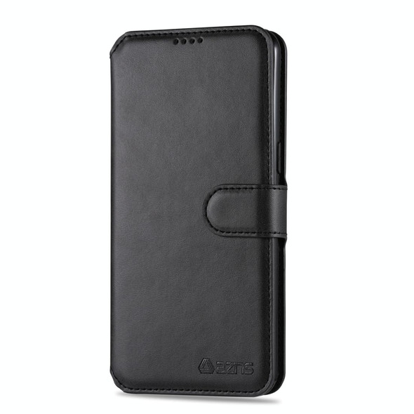 Samsung Galaxy A10s AZNS Calf Texture Horizontal Flip Leather Case, with Holder & Card Slots & Wallet & Photo Frame(Black)