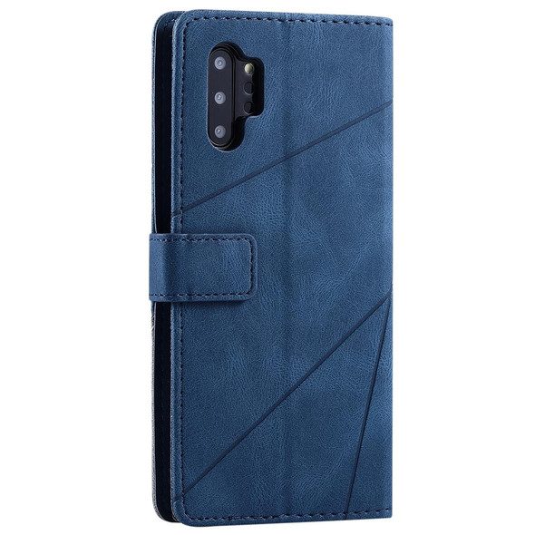 Samsung Galaxy Note 10 Pro Skin Feel Splicing Horizontal Flip Leather Case with Holder & Card Slots & Wallet & Photo Frame(Blue)