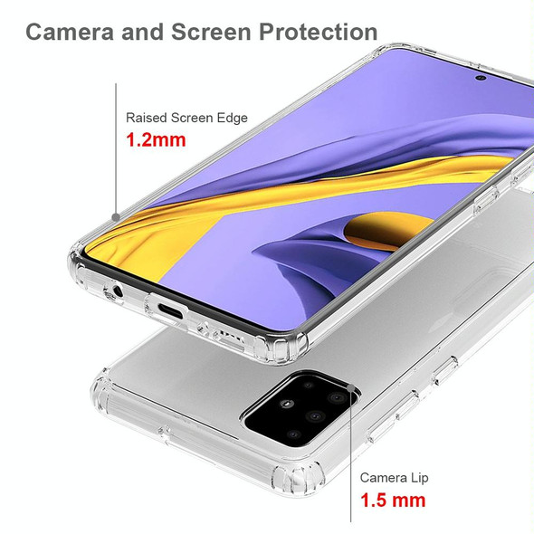 Galaxy A51 5G Shockproof Scratchproof TPU + Acrylic Protective Case(Transparent)