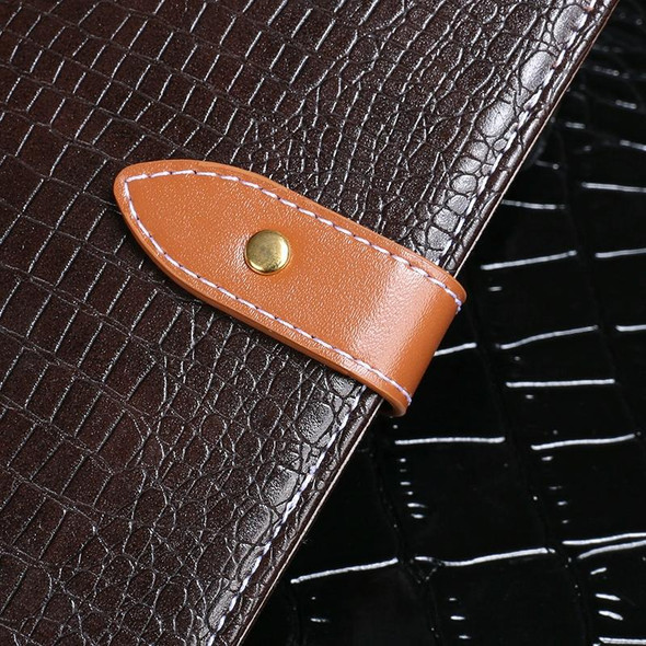 Galaxy M30s idewei Crocodile Texture Horizontal Flip Leather Case with Holder & Card Slots & Wallet(Dark Blue)
