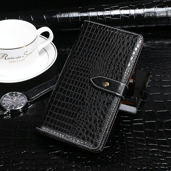 Galaxy S20 Plus idewei Crocodile Texture Horizontal Flip Leather Case with Holder & Card Slots & Wallet(Black)