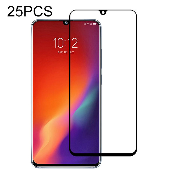 25 PCS 9H Surface Hardness 2.5D Full Glue Full Screen Tempered Glass Film - Vivo Z6