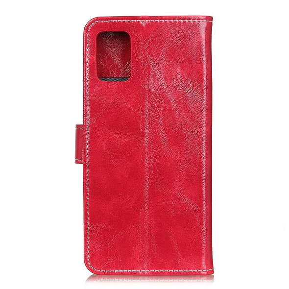 Galaxy A71 5G Retro Crazy Horse Texture Horizontal Flip Leather Case with Holder & Card Slots & Photo Frame & Wallet(Red)