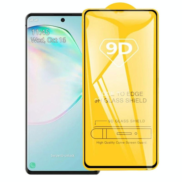 Galaxy A91 9D Full Glue Full Screen Tempered Glass Film