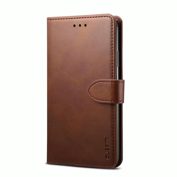 Galaxy A80 / A90 GUSSIM Business Style Horizontal Flip Leather Case with Holder & Card Slots & Wallet(Brown)