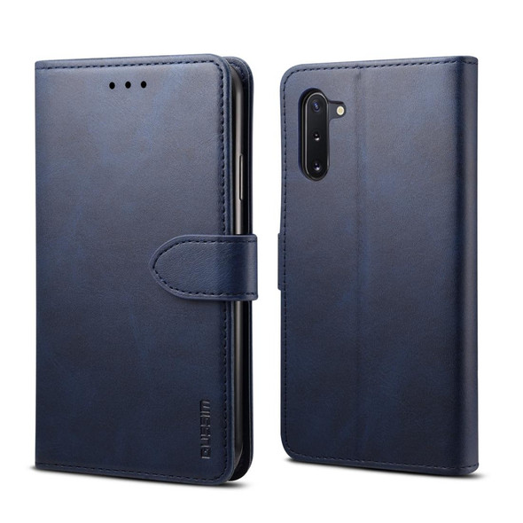Galaxy Note 10+ GUSSIM Business Style Horizontal Flip Leather Case with Holder & Card Slots & Wallet(Blue)