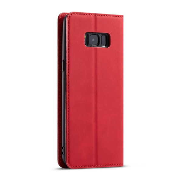 Galaxy S8 Forwenw Dream Series Oil Edge Strong Magnetism Horizontal Flip Leather Case with Holder & Card Slots & Wallet & Photo Frame(Red)
